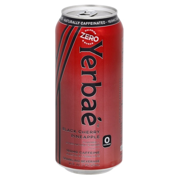 slide 1 of 1, Yerbaé Black Chery Pineapple Sparkling Beverage, 16 oz