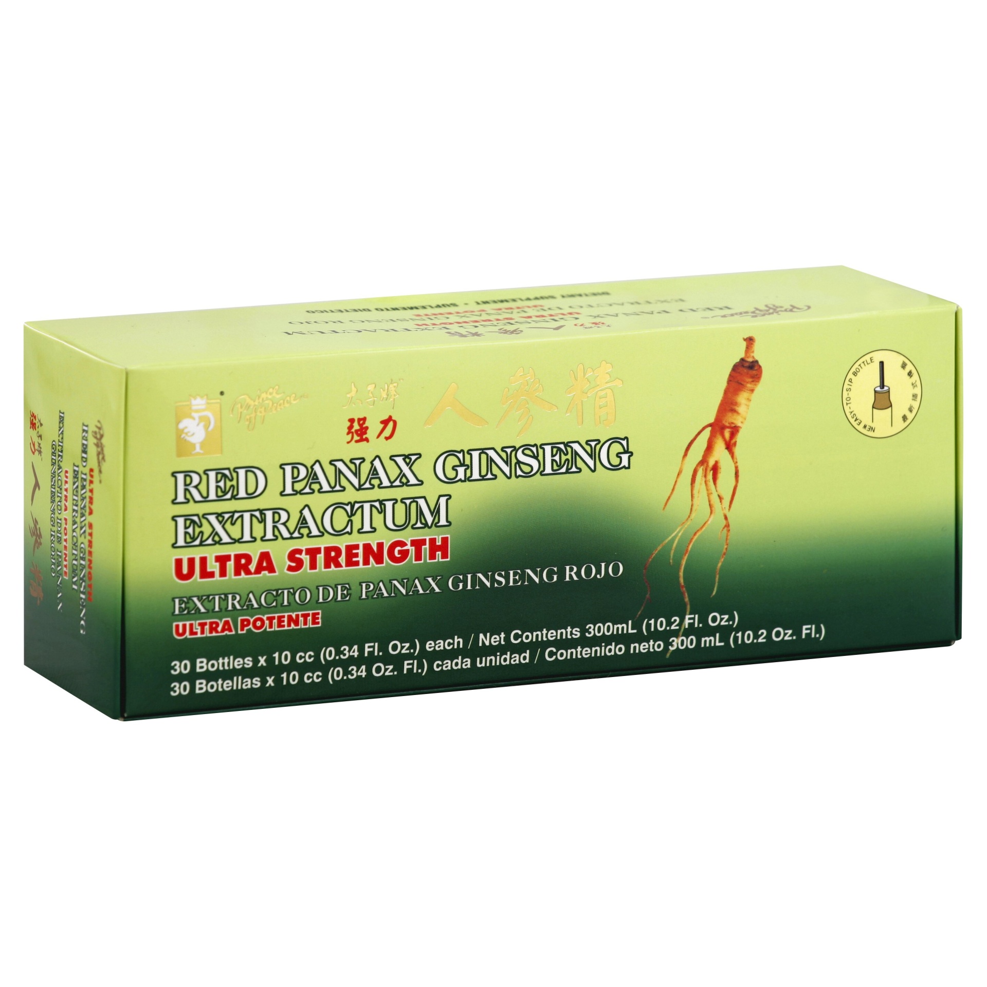 slide 1 of 1, Prince of Peace Red Panax Ginseng Extractum Ultra Strength Dietary Supplement, 30 ct; 0.34 fl oz