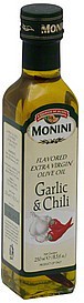 slide 1 of 1, Monini Garlic & Chili Flavored Extra Virgin Olive Oil, 8.5 oz