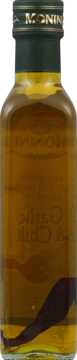 slide 6 of 6, Monini Garlic & Chili Flavored Extra Virgin Olive Oil, 8.5 fl oz