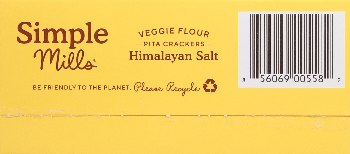 slide 3 of 9, Simple Mills Veggie Flour Himalayan Salt Pita Crackers 4.25 oz, 1 ct