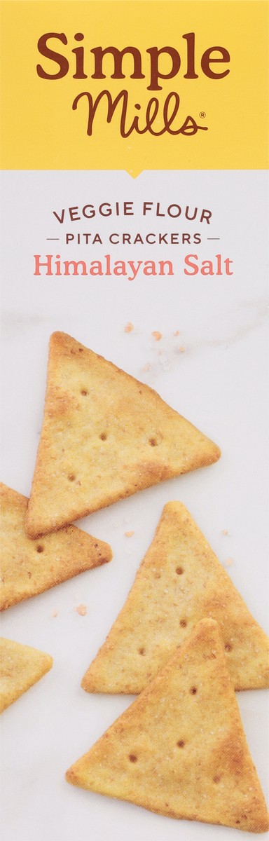 slide 9 of 9, Simple Mills Veggie Flour Himalayan Salt Pita Crackers 4.25 oz, 1 ct