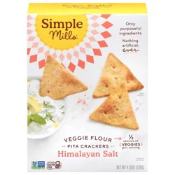 Simple Mills Veggie Flour Himalayan Salt Pita Crackers 4.25 oz