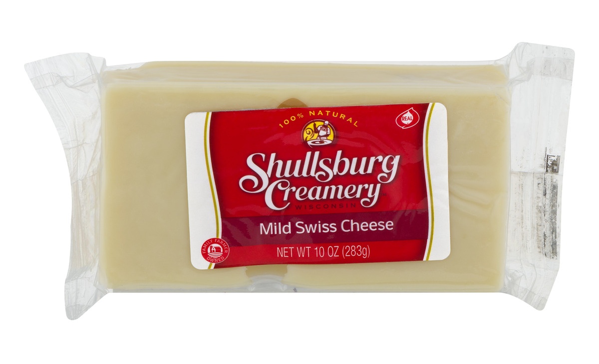 slide 1 of 1, Shullsburg Creamery Mild Swiss Cheese, 10 oz