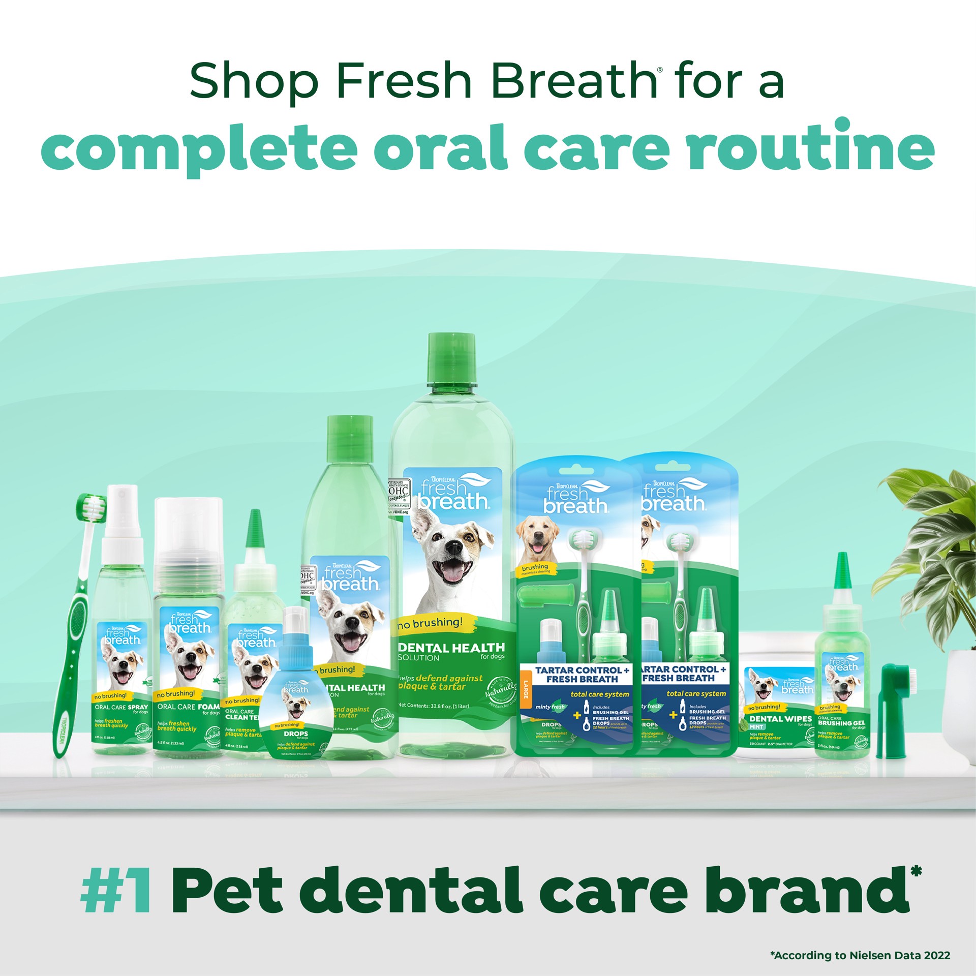 slide 7 of 8, TropiClean Fresh Breath Triple Flex Toothbrush for Large Dogs, 1 ct