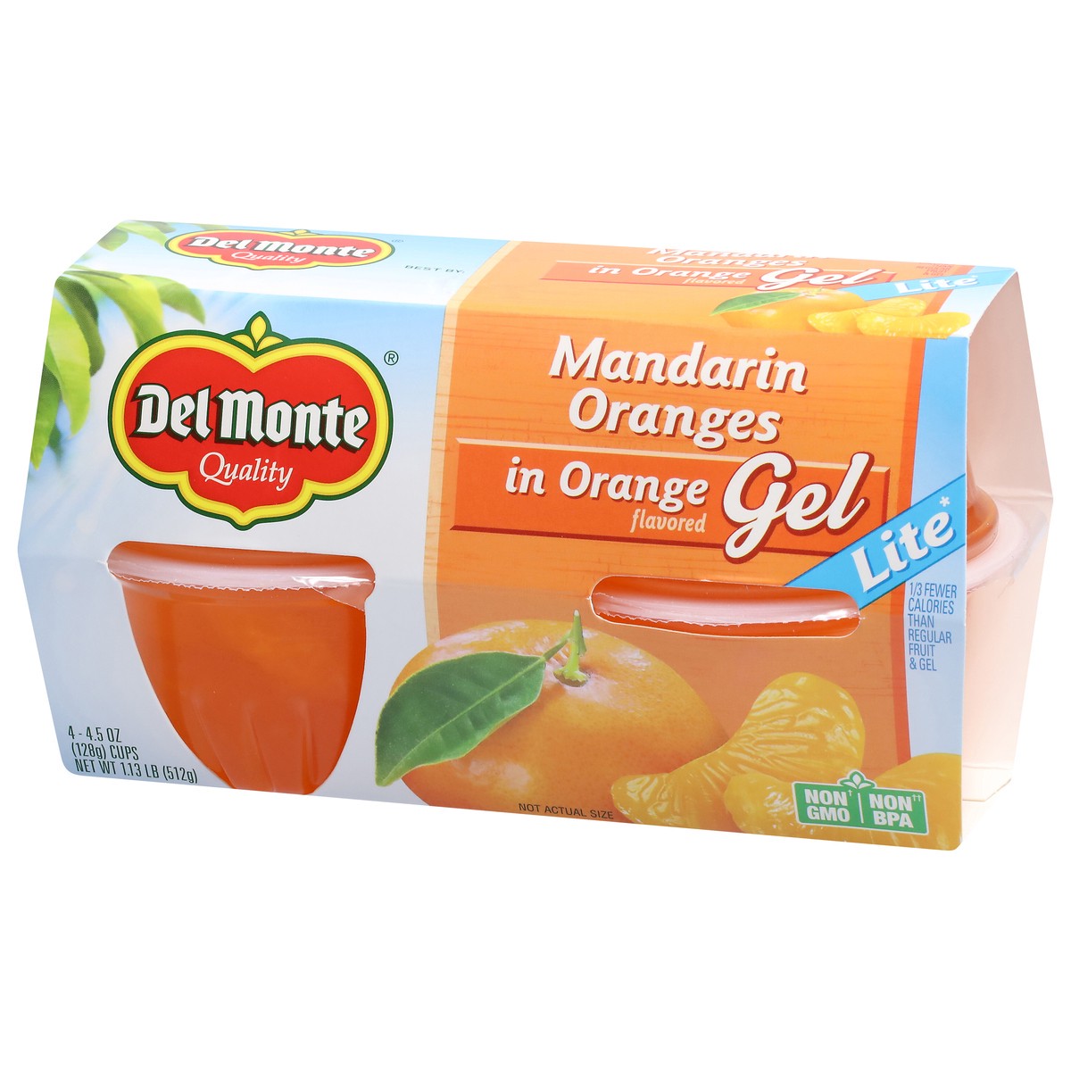 slide 6 of 9, Del Monte Orange Mandarin Oranges 4 - 4.5 oz Cups, 4 ct