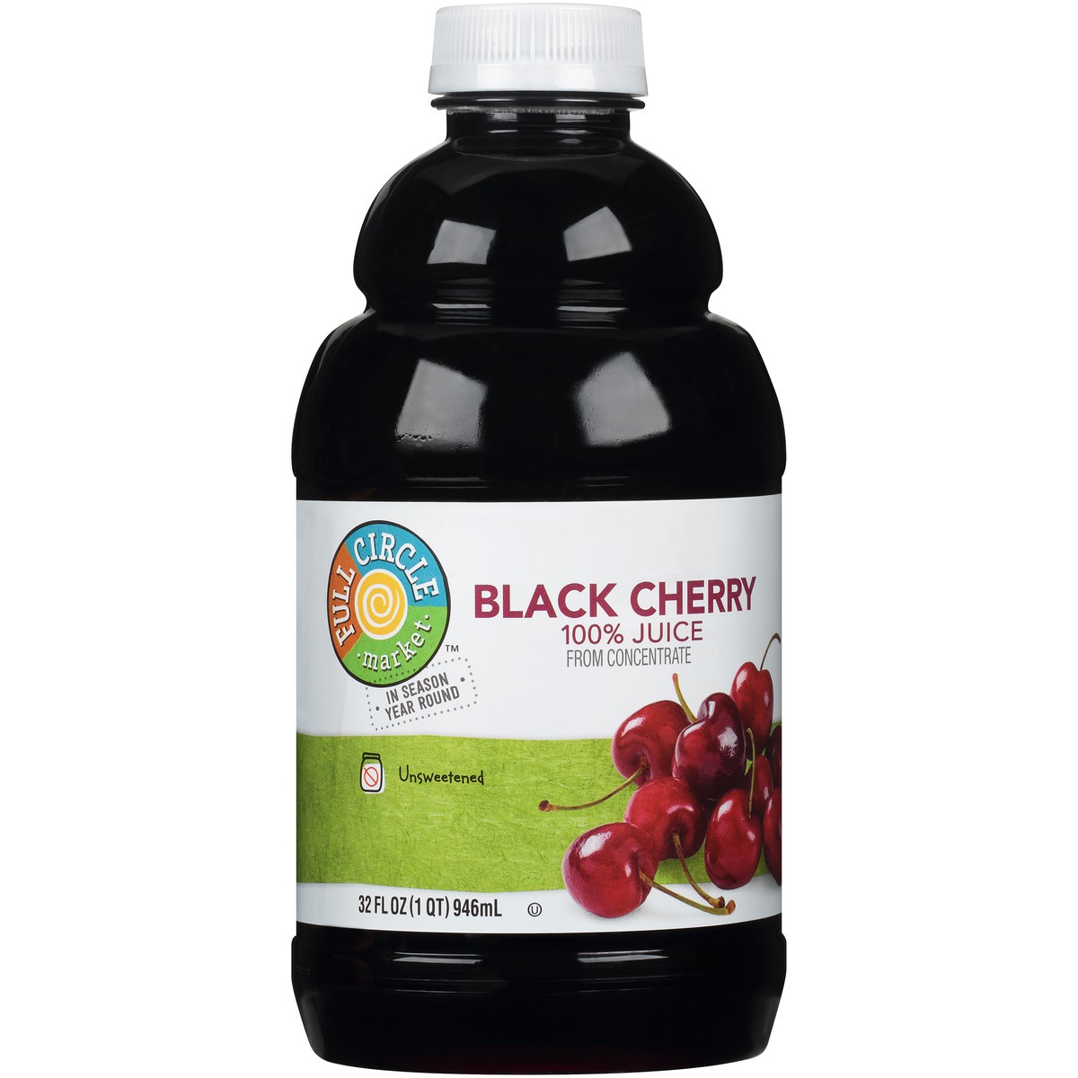 slide 2 of 12, Full Circle Market Black Cherry 100% Juice From Concentrate - 32 fl oz, 32 fl oz