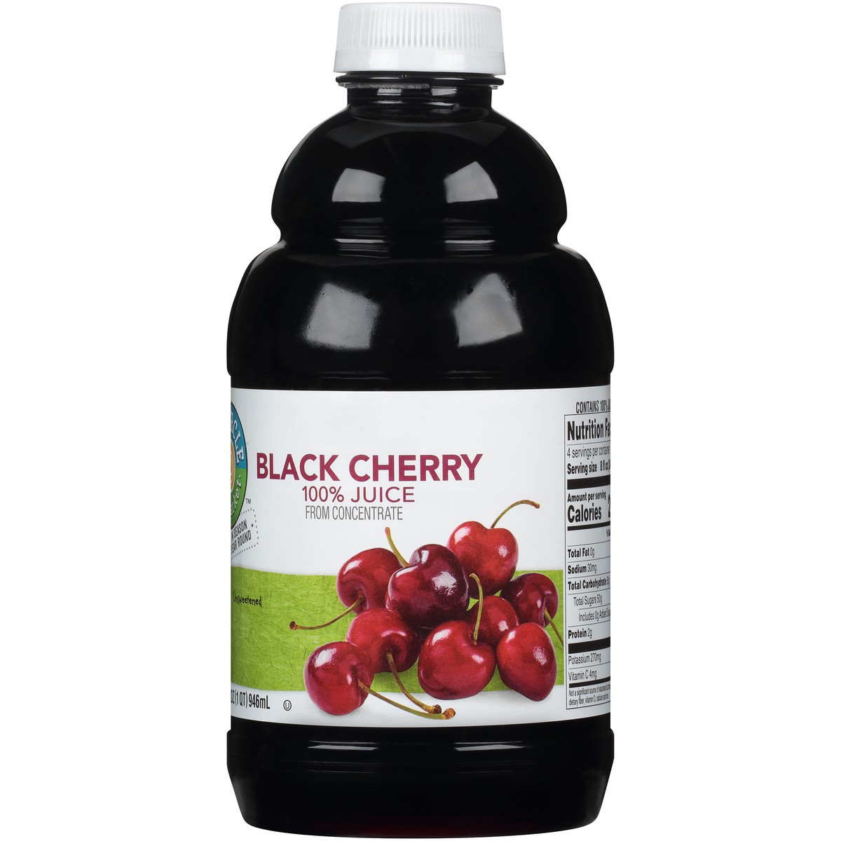 slide 10 of 12, Full Circle Market Black Cherry 100% Juice From Concentrate - 32 fl oz, 32 fl oz