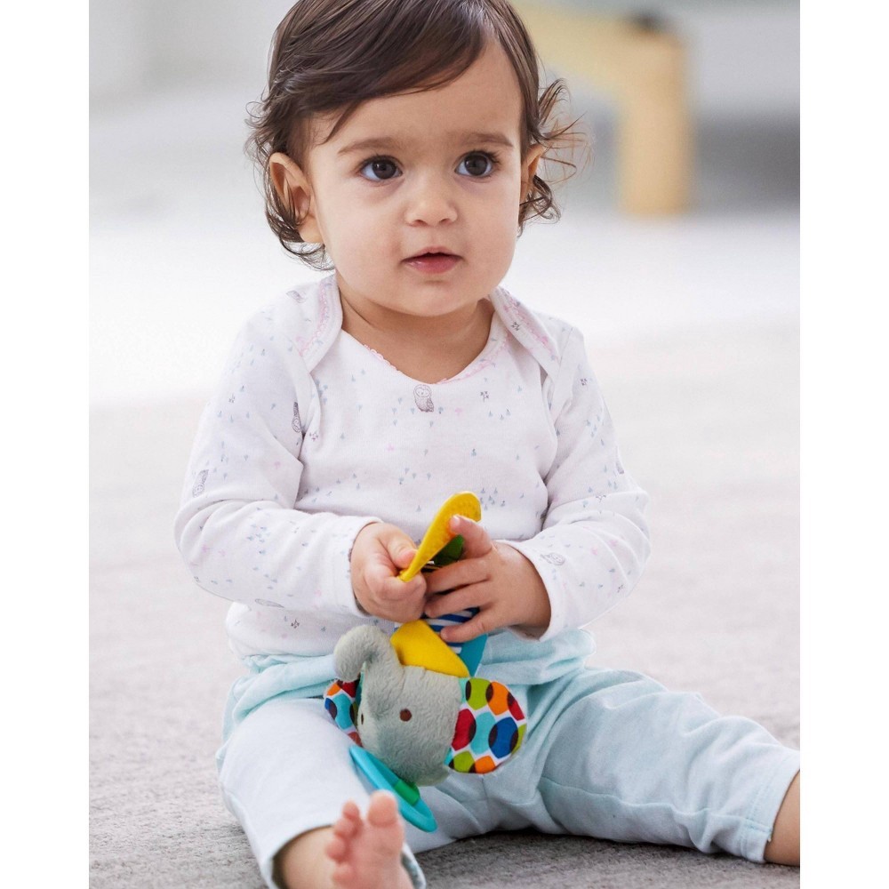 slide 2 of 4, Skip Hop SKIP*HOP Bandana Buddies Chime & Teethe Elephant Toy, 1 ct