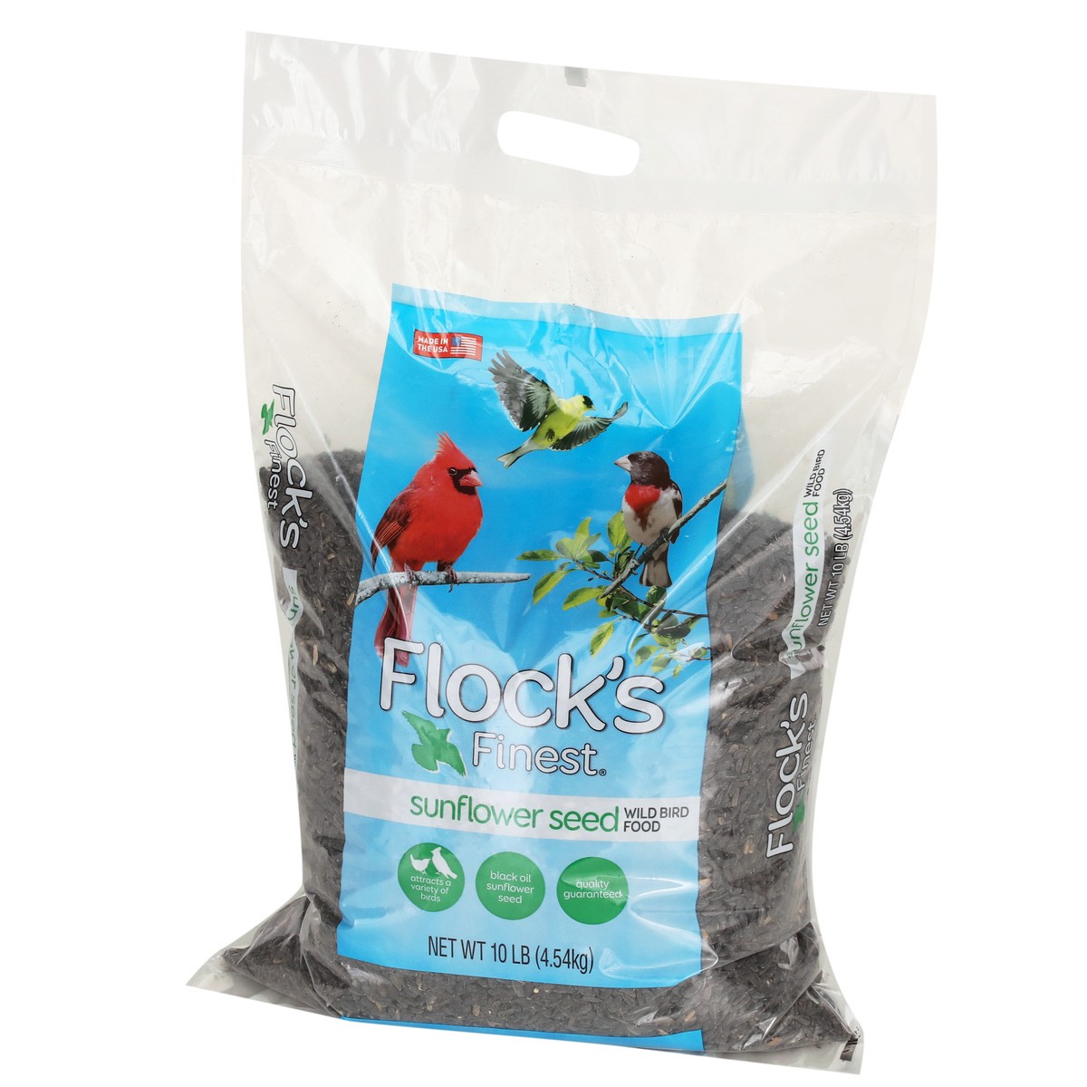 slide 7 of 8, Flock's Finest Sunflower Seed Wild Bird Food, 10 lb