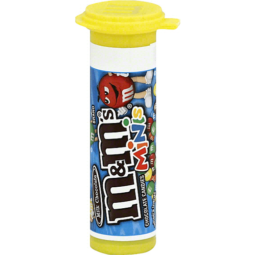 slide 1 of 1, M&M's Milk Chocolate Minis Tube, 1.08 oz