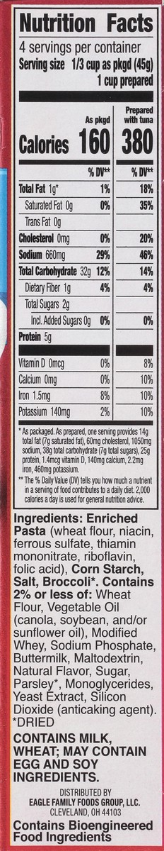 slide 5 of 14, Tuna Helper Creamy & Savory Sauce Tuna Creamy Broccoli 6.4 oz, 6.4 oz