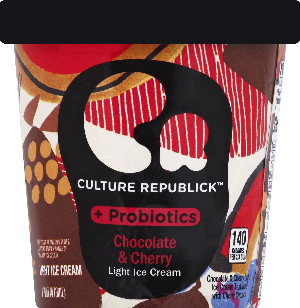 slide 5 of 6, Culture Republick Chocolate & Cherry Light Ice Cream, 1 pint