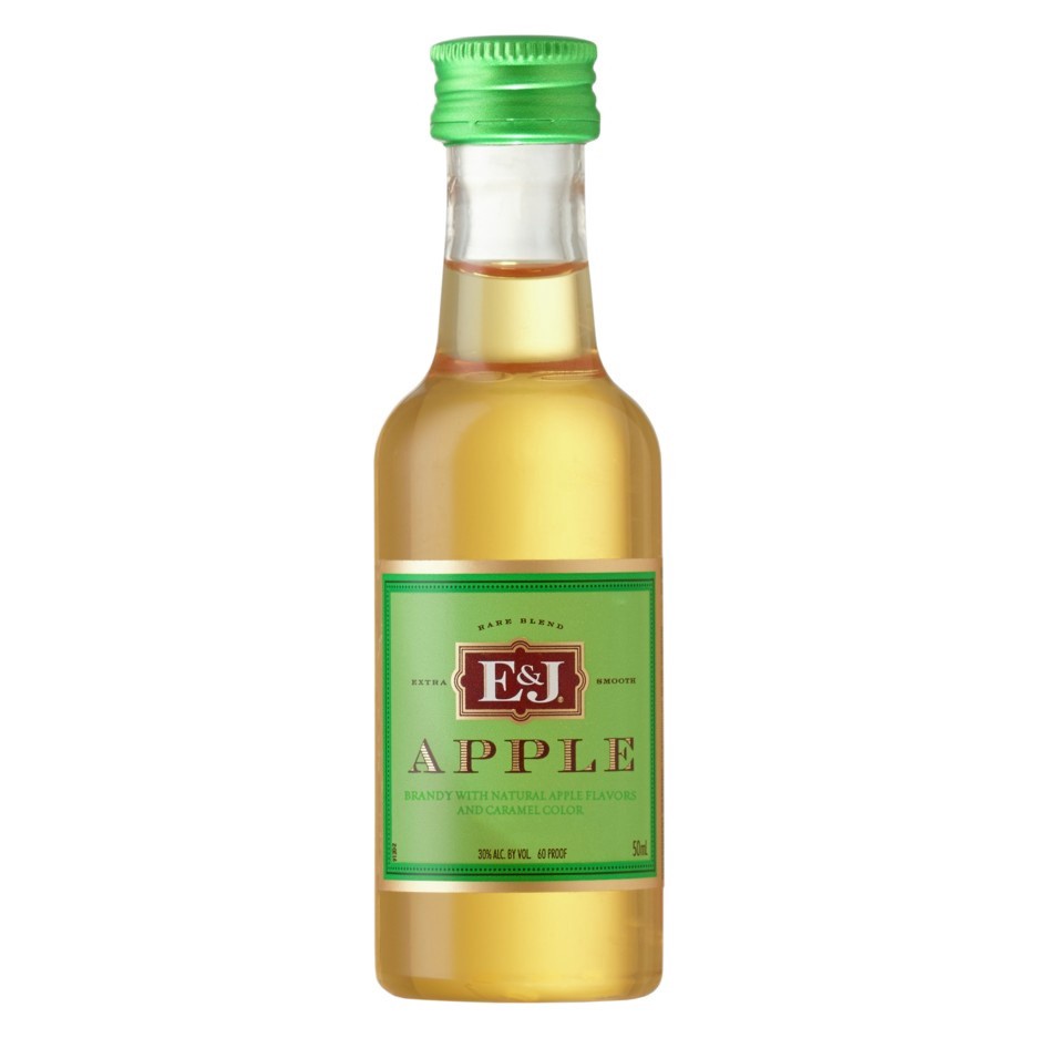 slide 1 of 1, E&J Apple Brandy, 50 ml