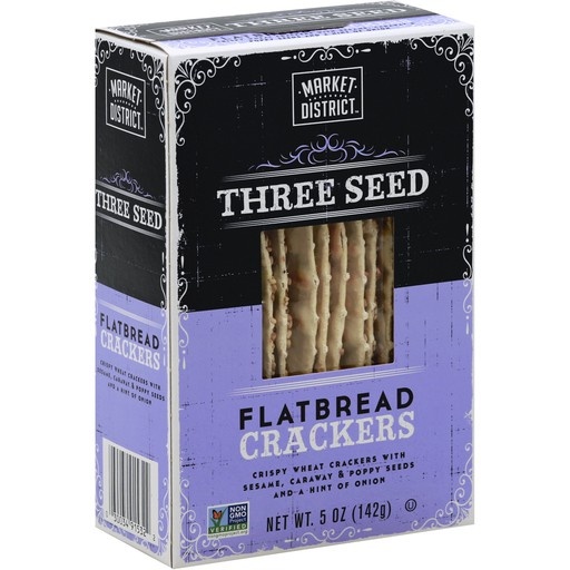 Market District Flatbread Crackers, Three Seed 5 oz Shipt