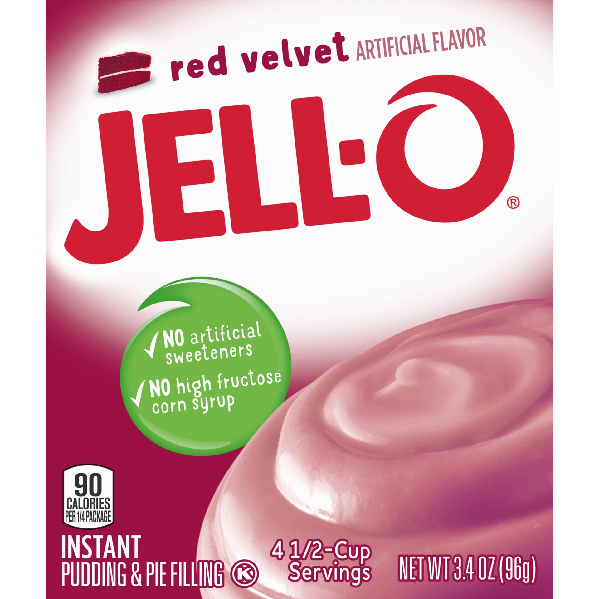 slide 2 of 2, Jell-O Red Velvet Instant Pudding & Pie Filling Mix, 3 oz