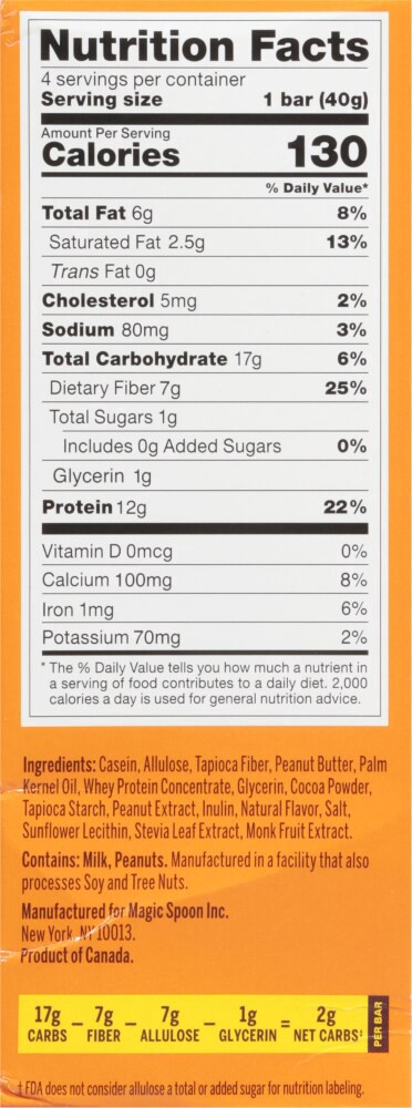 slide 3 of 5, Magic Spoon Chocolate Peanut Butter Cereal Bars, 4 ct