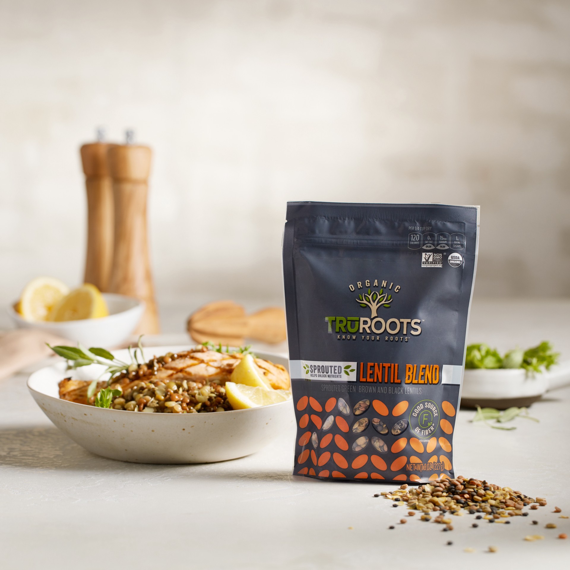 slide 3 of 5, truRoots Lentil, Lentil, 8 oz