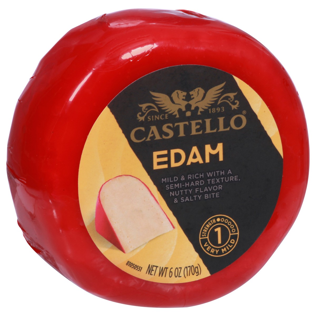 slide 2 of 9, Castello Very Mild Edam 6 oz, 6 oz