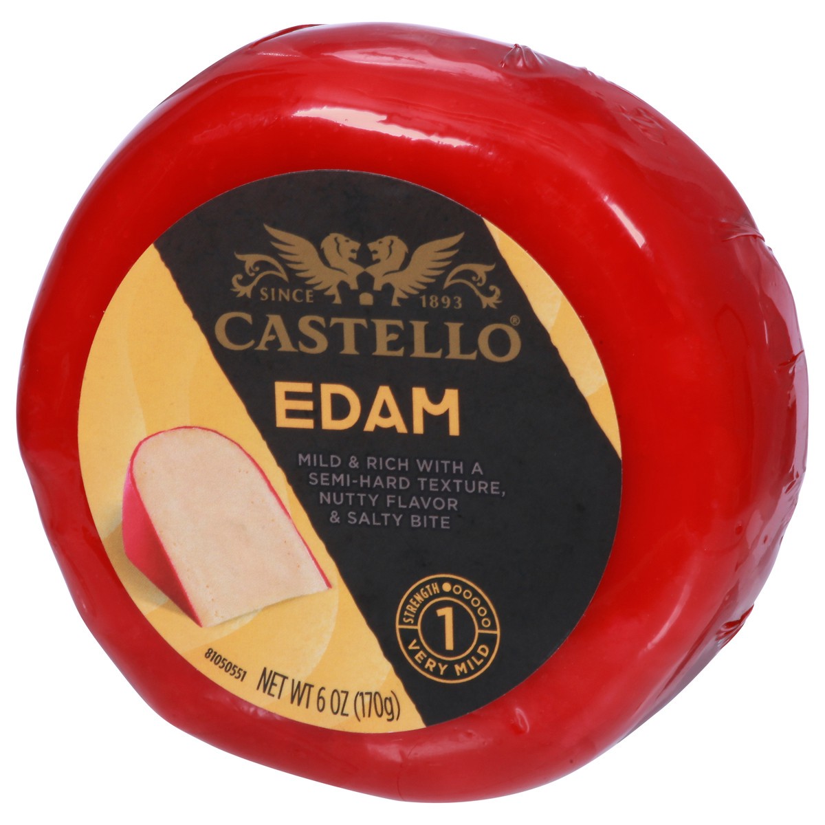 slide 4 of 9, Castello Very Mild Edam 6 oz, 6 oz