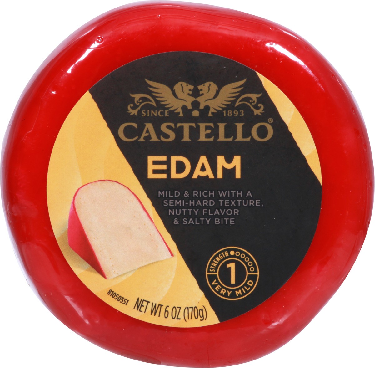 slide 3 of 9, Castello Very Mild Edam 6 oz, 6 oz