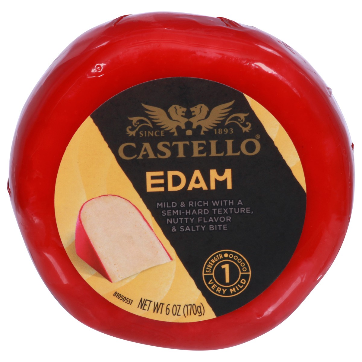 slide 1 of 9, Castello Very Mild Edam 6 oz, 6 oz