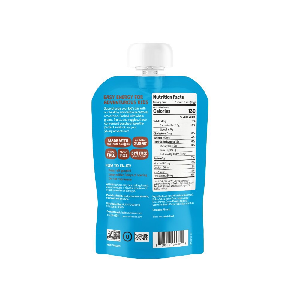 slide 2 of 2, MUSHkins Chocolaty Chocolate Oatmeal Smoothie, 3.2 oz