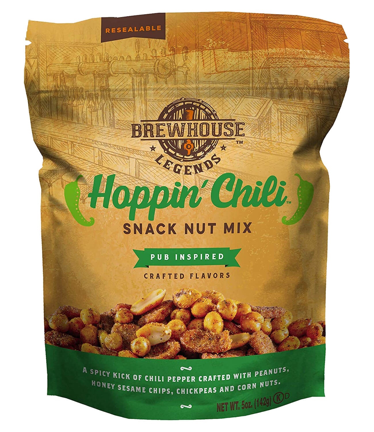 slide 1 of 1, Brewhouse Legends Hoppin Chili Snack Nut Mix, 5 oz