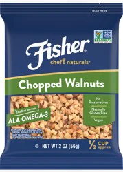 Fisher Chef's Naturals Chopped Walnuts 2 oz. Bag