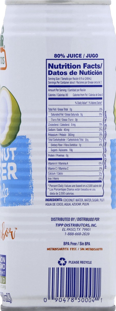 slide 7 of 8, Jarritos Coconut Water With Pulp - 17.5 oz, 17.5 oz