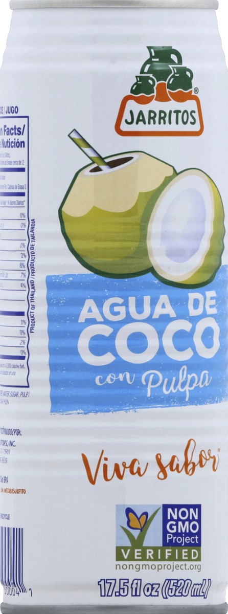 slide 5 of 8, Jarritos Coconut Water With Pulp - 17.5 oz, 17.5 oz