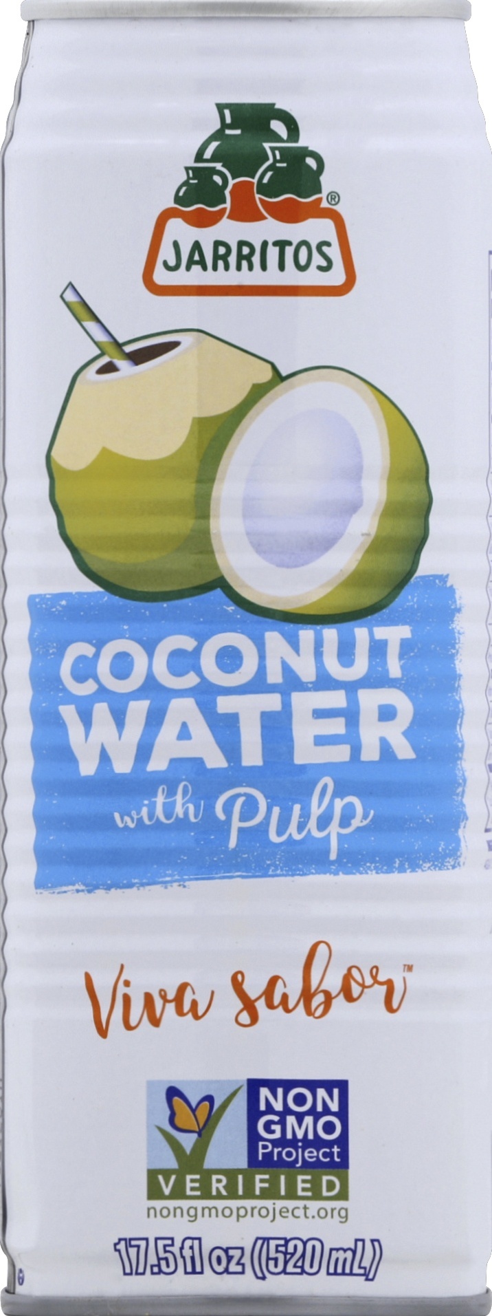slide 1 of 1, Jarritos Coconut Water With Pulp, 17.5 oz
