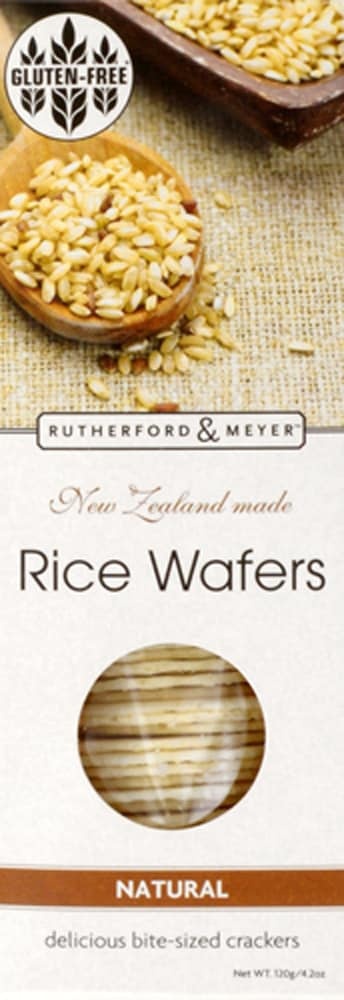 slide 1 of 1, Rutherford & Meyer Rutherford And Meyer Gluten Free Natural Rice Wafers, 4.2 oz