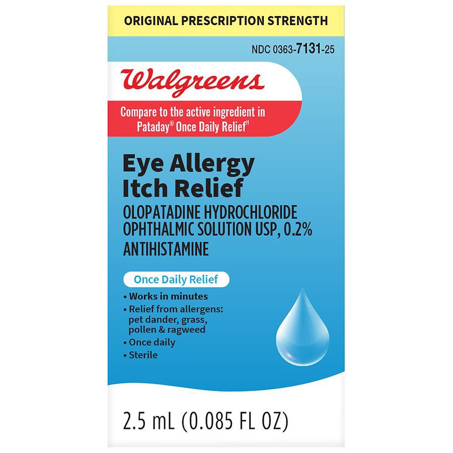 slide 1 of 3, Walgreens Eye Allergy Itch Relief, 2.5 ml