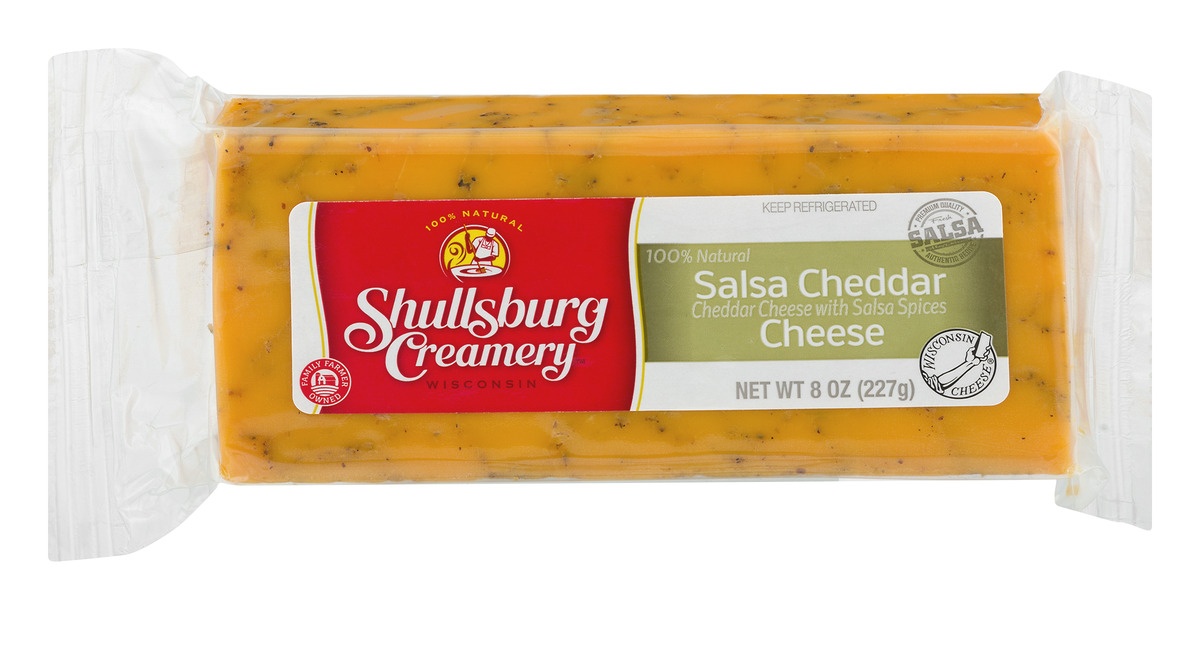 slide 1 of 1, Shullsburg Creamery Salsa Cheddar Cheese, 8 oz