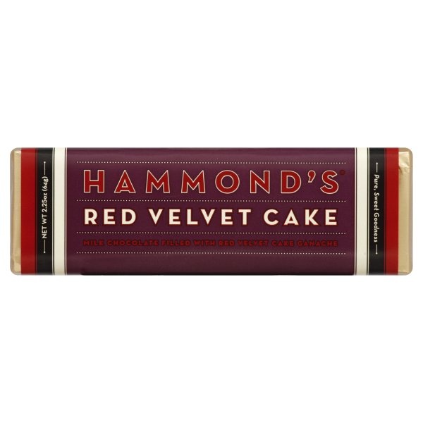 slide 1 of 1, Hammond's Red Velvet Milk Chocolate Bar, 2.25 oz