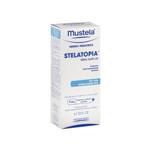 slide 1 of 1, Mustela Stelatopia Milky Bath Oil For Dry Skin And Eczema-Prone Skin, 6.7 oz