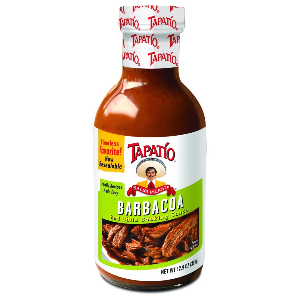 slide 1 of 1, Tapatio Barbacoa Red Chile Cooking Sauce, 12.9 oz