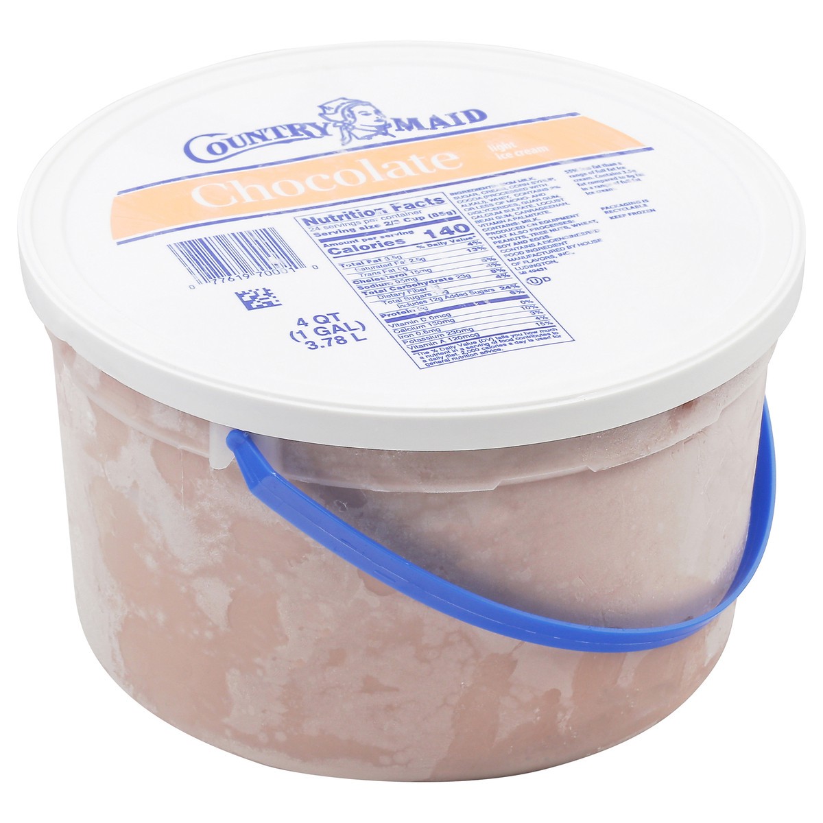slide 9 of 9, Country Maid Ice Cream Pail Chocolate, 128 oz