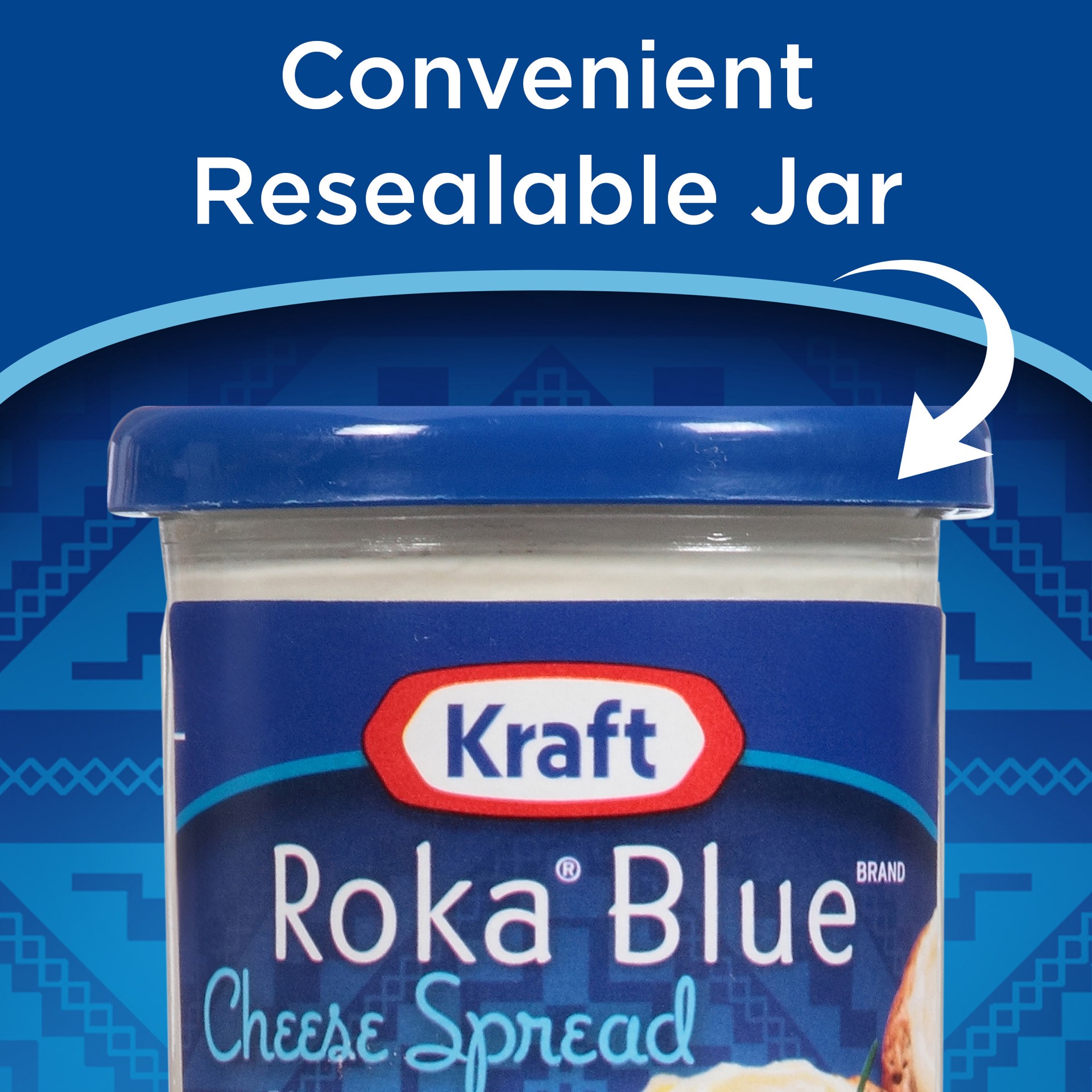 slide 4 of 5, Kraft Roka Blue Cheese Spread made with Philadelphia Cream Cheese, 5 oz Jar, 5 oz