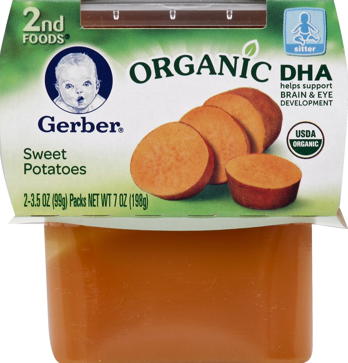 slide 3 of 5, Gerber Baby Food, Sweet Potatoes, 2 ct