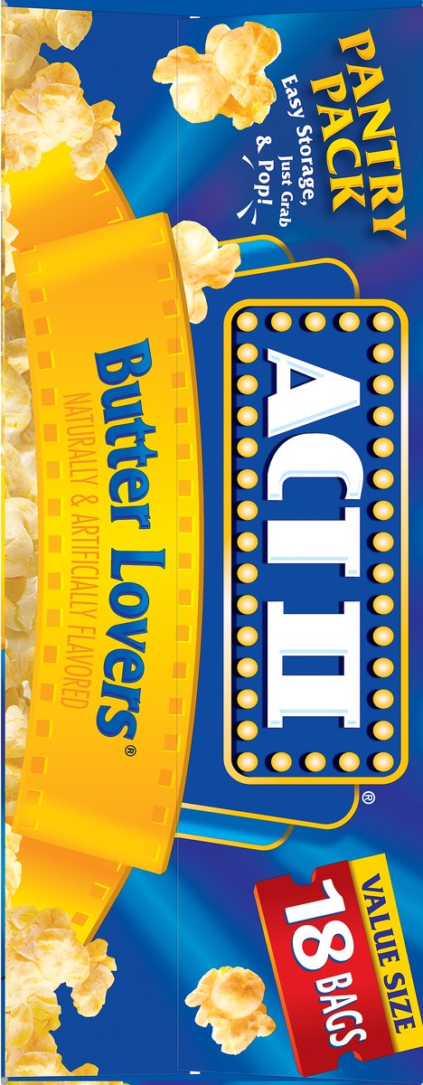 slide 2 of 9, ACT II Value Size Pantry Pack Butter Lovers Popcorn - 18 ct, 18 ct