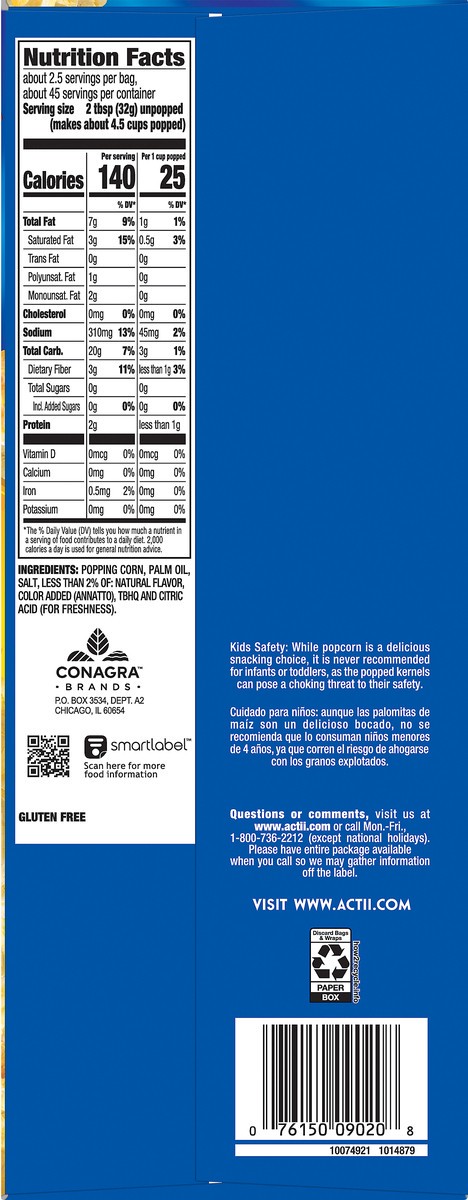 slide 5 of 9, ACT II Value Size Pantry Pack Butter Lovers Popcorn - 18 ct, 18 ct