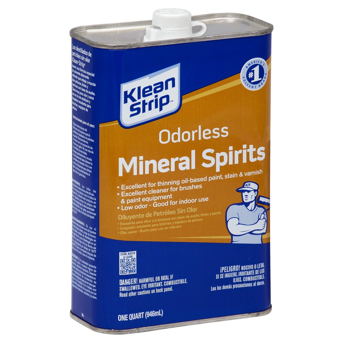 slide 2 of 2, Klean Strip Mineral Spirits 1 qt, 1 qt