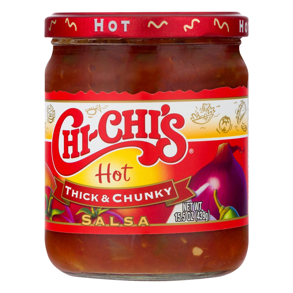 slide 2 of 12, Chi-Chi's Hot Salsa, 15.5 oz