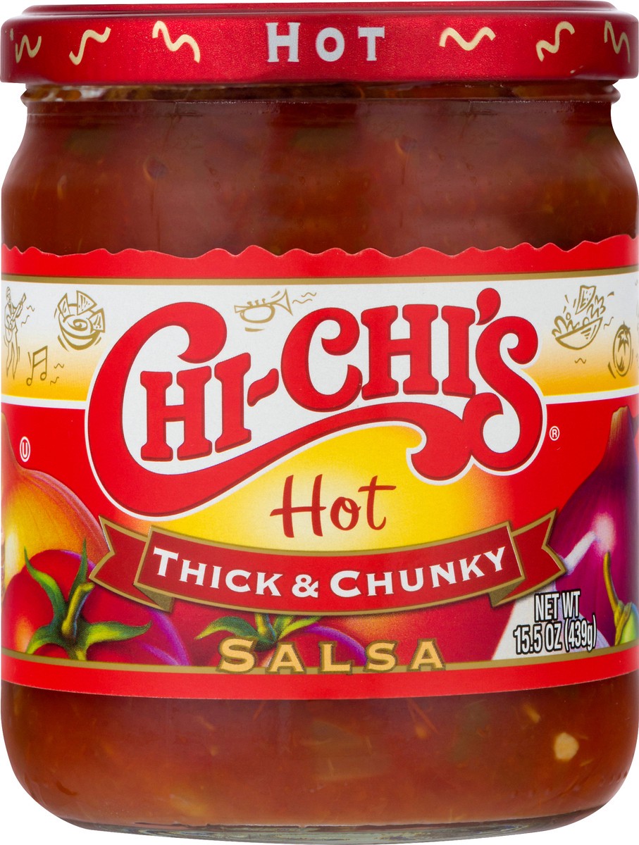 slide 1 of 12, Chi-Chi's Hot Salsa, 15.5 oz