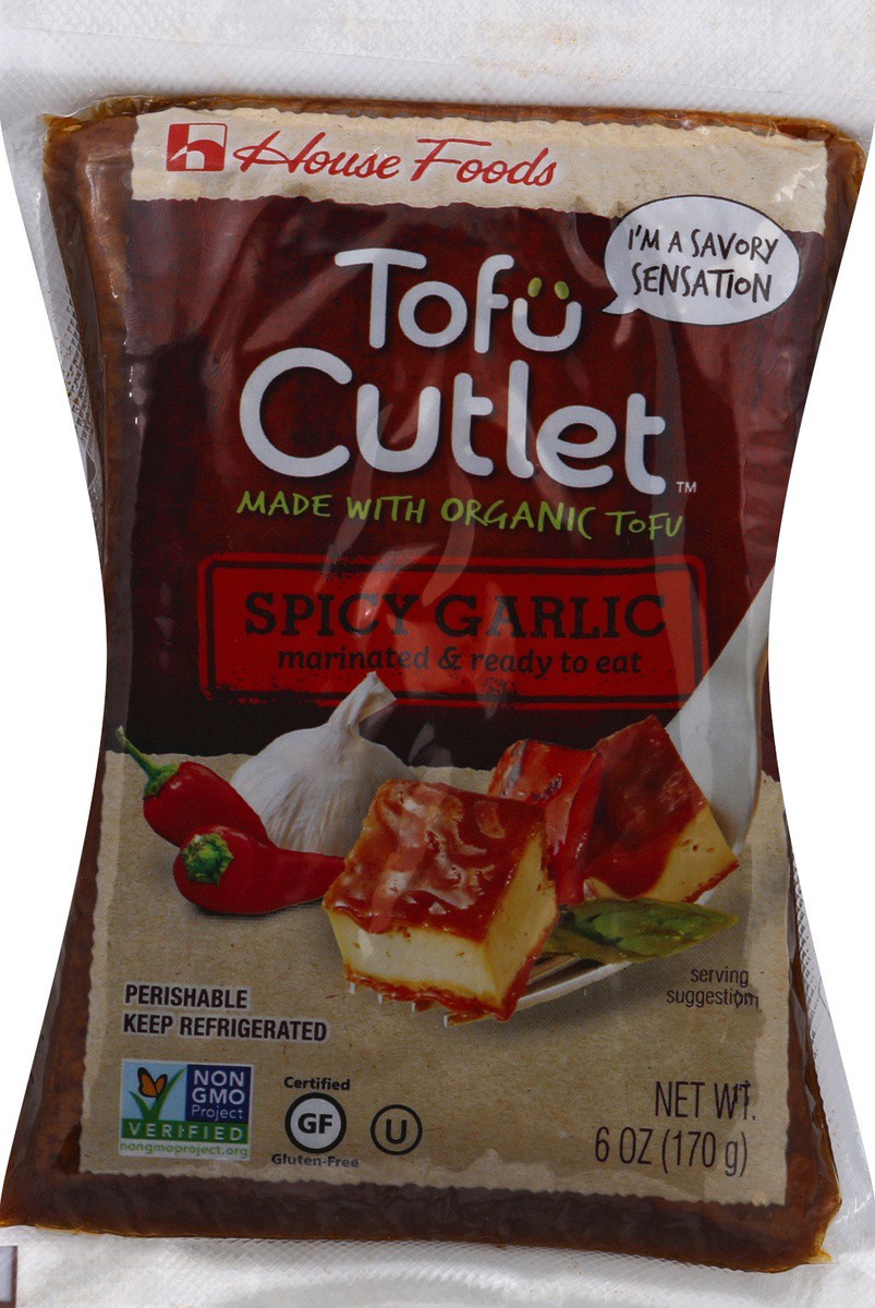 slide 7 of 7, House Foods Tofu Cutlet Spicy Garlic - 6 Oz, 6 oz