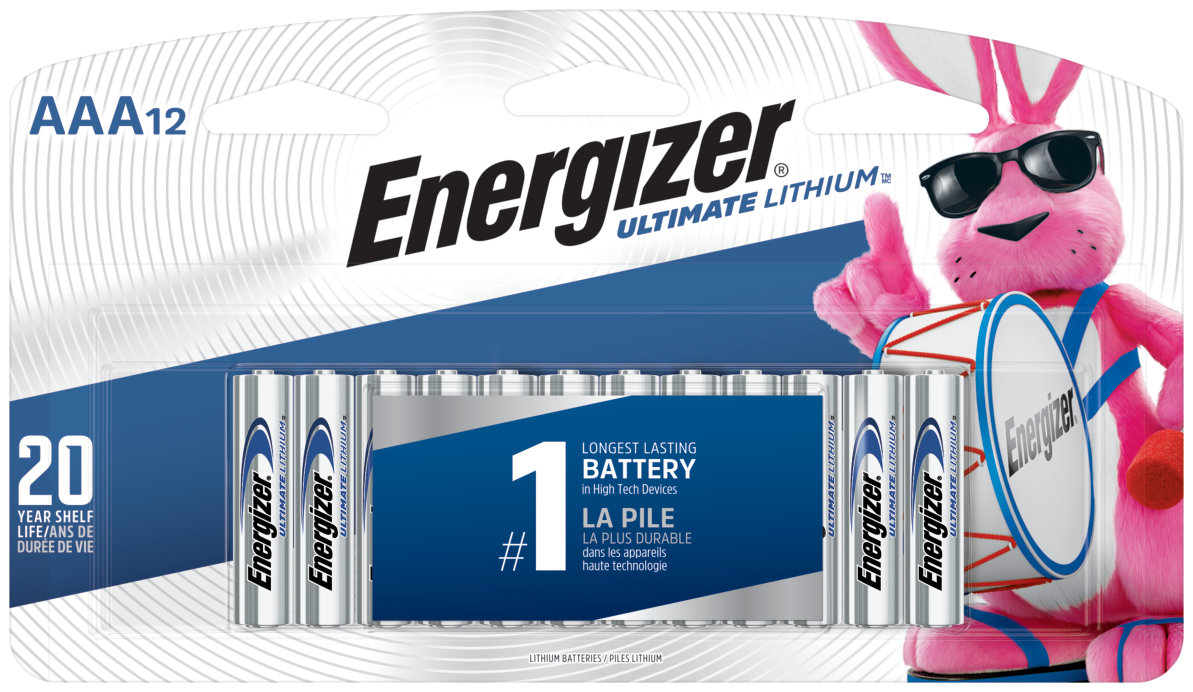 slide 1 of 4, Energizer Ultimate Lithium AAA Universal Battery, 12 ct