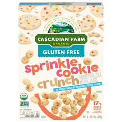 Cascadian Farm Organic Sprinkle Cookie Crunch Cereal, Gluten Free, Whole Grain, 10.9 oz