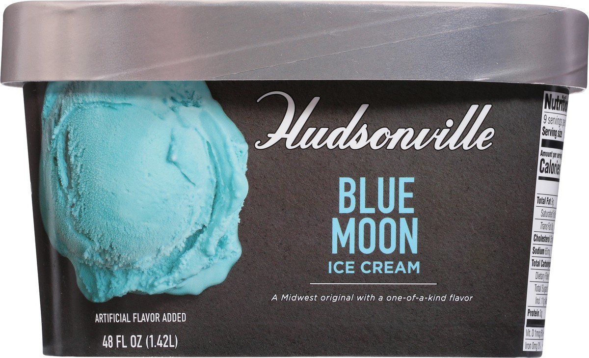 slide 9 of 9, Hudsonville Blue Moon Ice Cream 48 fl oz, 48 fl oz